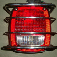 87-06 JEEP WRANGLER TAILLIGHTS W/ GUARD FREE CHROME GAS