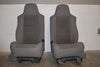 1999-2010 Ford F250 F350 Front Jump Seats Grey Cloth 05  - BIGGSMOTORING.COM