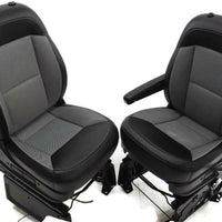 14-18 Dodge Promaster Cargo Van Front Seats With Air Bag Bucket Black/Grey Pair - BIGGSMOTORING.COM