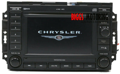 2005-2009 Dodge Chrysler REC Navigation Radio 6 Disc Cd Player 05064184AD - BIGGSMOTORING.COM