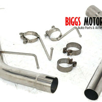 2005-2010 Mustang GT V8 2.5 Polished Stainless Steel Muffler - BIGGSMOTORING.COM