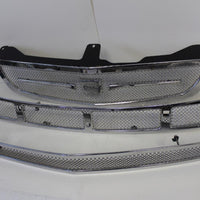 2005-2010 MERCEDES BENZ  CLS550 ASANTI  CHROME MESH FRONT GRILL SET - BIGGSMOTORING.COM