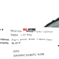 2004-2006 R53 R50 Driver Steering Wheel Center Airbag Air Bag MINI COOPER S