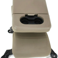 1999-2010 Ford F250 Center Console Jump Seat  W/ Storage Tan - BIGGSMOTORING.COM