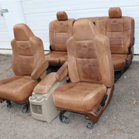 99-2010 FORD F250 F350 KING RANCH LEATHER SEATS BUCKETS NICE CREW CAB 2006 #35