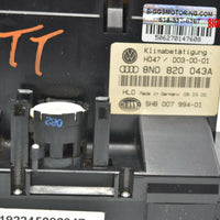 1999-2004 Audi TT Ac Heater Climate Control Unit 8N0 820 043A - BIGGSMOTORING.COM