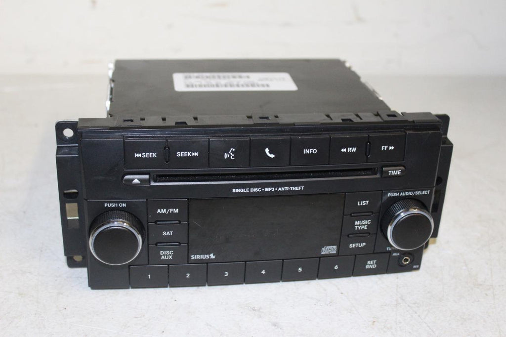 07-10 Chrysler Dodge Jeep OEM Radio Cd  Player RES Sirius P05091197AC - BIGGSMOTORING.COM