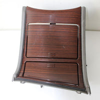 01-02 Cadillac Escalade Center Console Cup Holder & Ash Tray Woodgrain Trim Tan - BIGGSMOTORING.COM