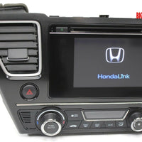 2014-2015 Honda Civic Radio Stereo Cd Player Touch Screen 39100-TT1-A51-M1