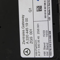 2003-2006 Mercedes Benz Sl500 R230 Gateway Diagnostuc Control Module - BIGGSMOTORING.COM