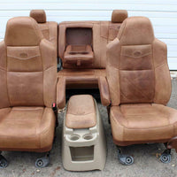 99-2010 FORD F250 F350 KING RANCH LEATHER SEATS BUCKETS NICE CREW CAB 2006 #35