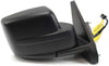 2007-2012 Jeep Patriot Passenger Right Side Power Door Mirror Black 31847