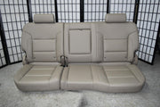 14-18 Silverado Sierra Tan Leather Rear Seat Crew Cab W/ Cup Holder 60/40 Fold - BIGGSMOTORING.COM