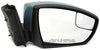 2012-2014  Ford Focus Passenger Right Side Power Door Mirror Frosted Glass