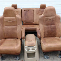 99-2010 FORD F250 F350 KING RANCH LEATHER SEATS BUCKETS NICE CREW CAB 2006 #35