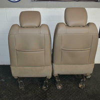 09-15 Dodge Ram Power Tan Leather Heat Air Cooled Driver Seat Complete W/ Track - BIGGSMOTORING.COM