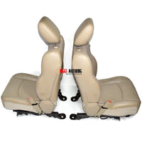 2013-2018 Dodge Ram Laramie 1500 2500 3500 Front Tan Leather Motorized Seat Set