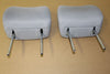 2004-2007 Toyota Highlander Front Row Seat Head Rest  Set Gray OEM - BIGGSMOTORING.COM