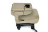 1999-2010 Ford F250 Center Console Jump Seat  W/ Storage  & Cup Holder Tan - BIGGSMOTORING.COM