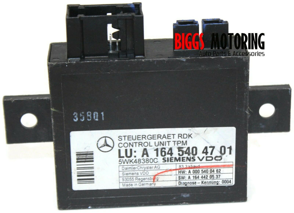 2006-2012 Mercedes Benz W164 TPMS Tire Pressure Control Module A 164 540 47 01