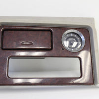 2003-2006 Cadillac Escalade Center Console Woodgrain Upper Trim Bezel W/ Clock - BIGGSMOTORING.COM