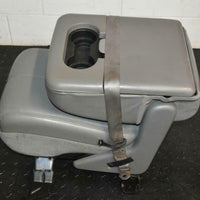 1999-2010 FORD F250 F350 FRONT JUMP SEAT GREY LEATHER 08-10 STYLE - BIGGSMOTORING.COM