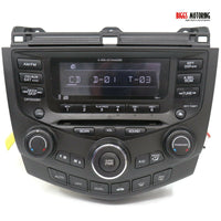 2003-2007 Honda Accord Radio 6 Disc Cd Player Ac Control 39175-SDA-L110-M2 - BIGGSMOTORING.COM