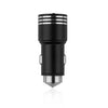 Powstro Car-Charger Metal Car Charger 2.1A USB Charge Port Emergency Survival Car Cigarette Lighter Charger Car Safety Hammer