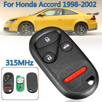 2 PCS  315MHz  Remote Key Fob Case Shell with Battery - BIGGSMOTORING.COM