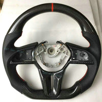 2017-2021  Fits - Nissan R35 GTR Customize Carbon Fiber Steering Wheel FLAT BOTTOM
